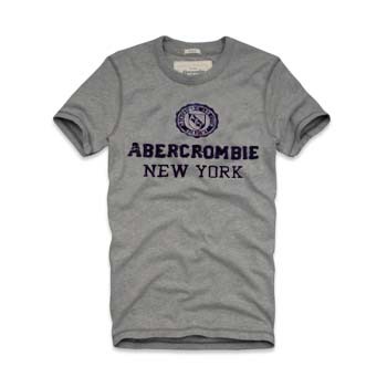 Abercrombie Fitch Hombres De Cuello Redondo Corto Remera AF5295